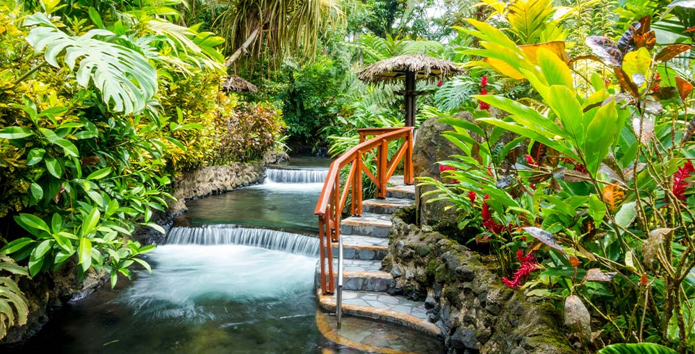 Photo of the relaxing Tabacon Hot Springs