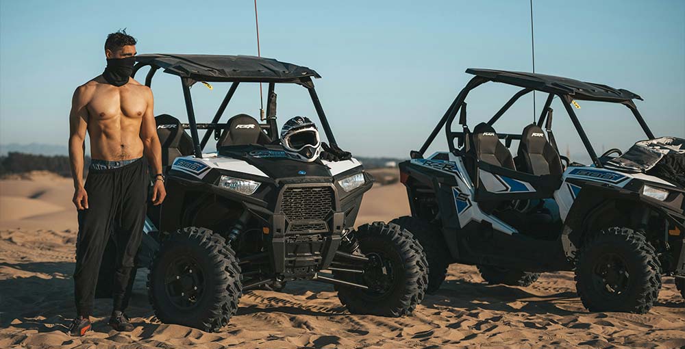 Photo of a man having some Buggy Adventure and Macao Beach