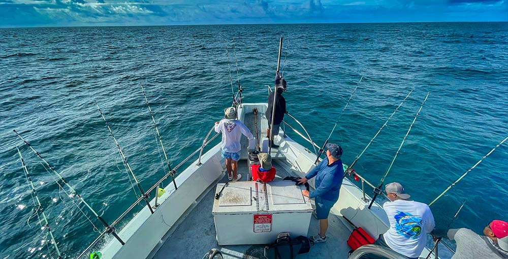 Group of people Deep-Sea Fishing at Punta Cana