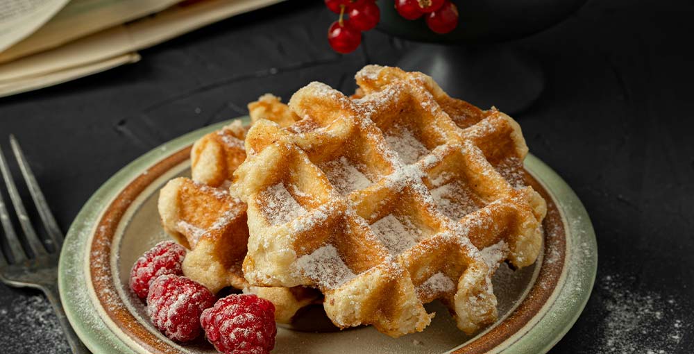 Image showing some tasty waffles