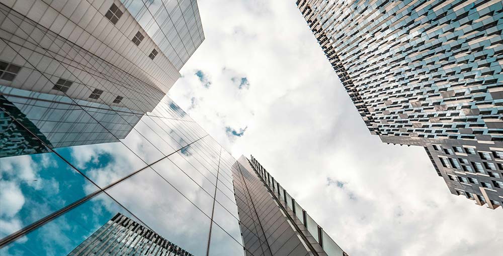 Image showing glass buildings in Brussels