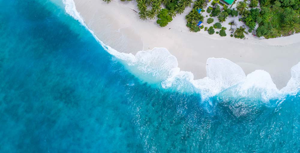 Beach at South America Ecuador