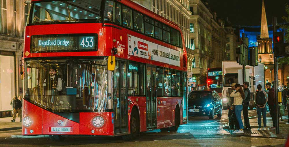 Photo of nightime at Regent Street and Oxford Street