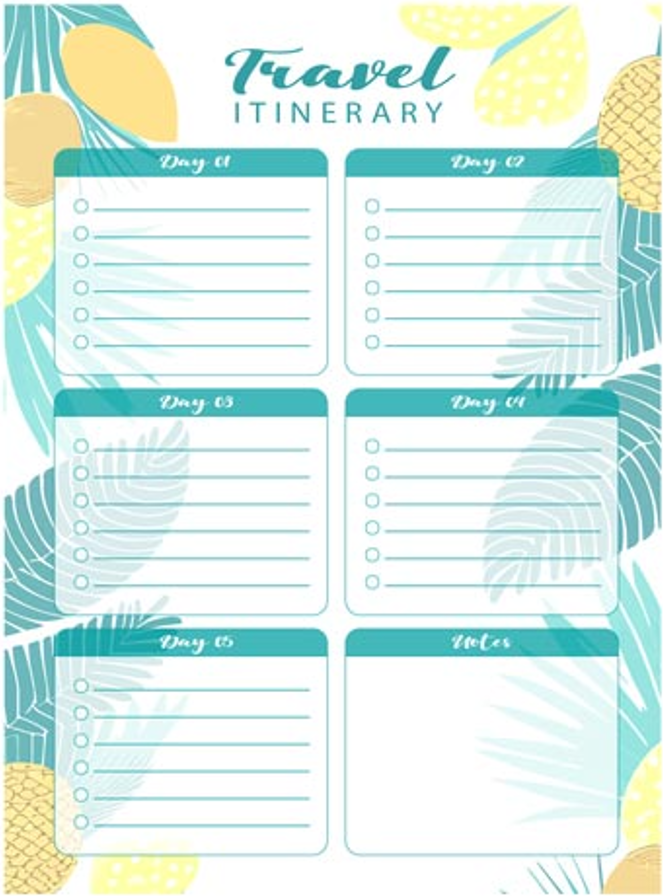 Tropical Paradise Daily Planner